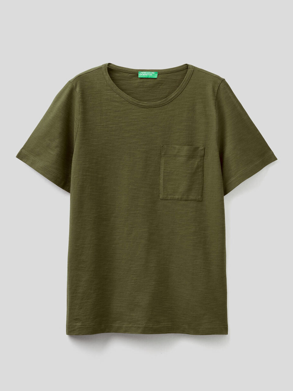 T-shirt uni avec pochette image number 1