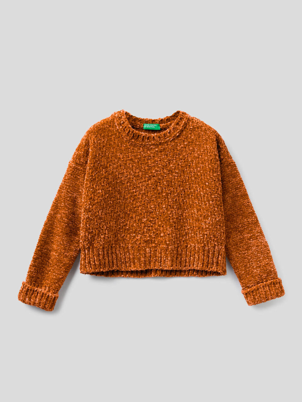 Pull cropped en chenille image number 1