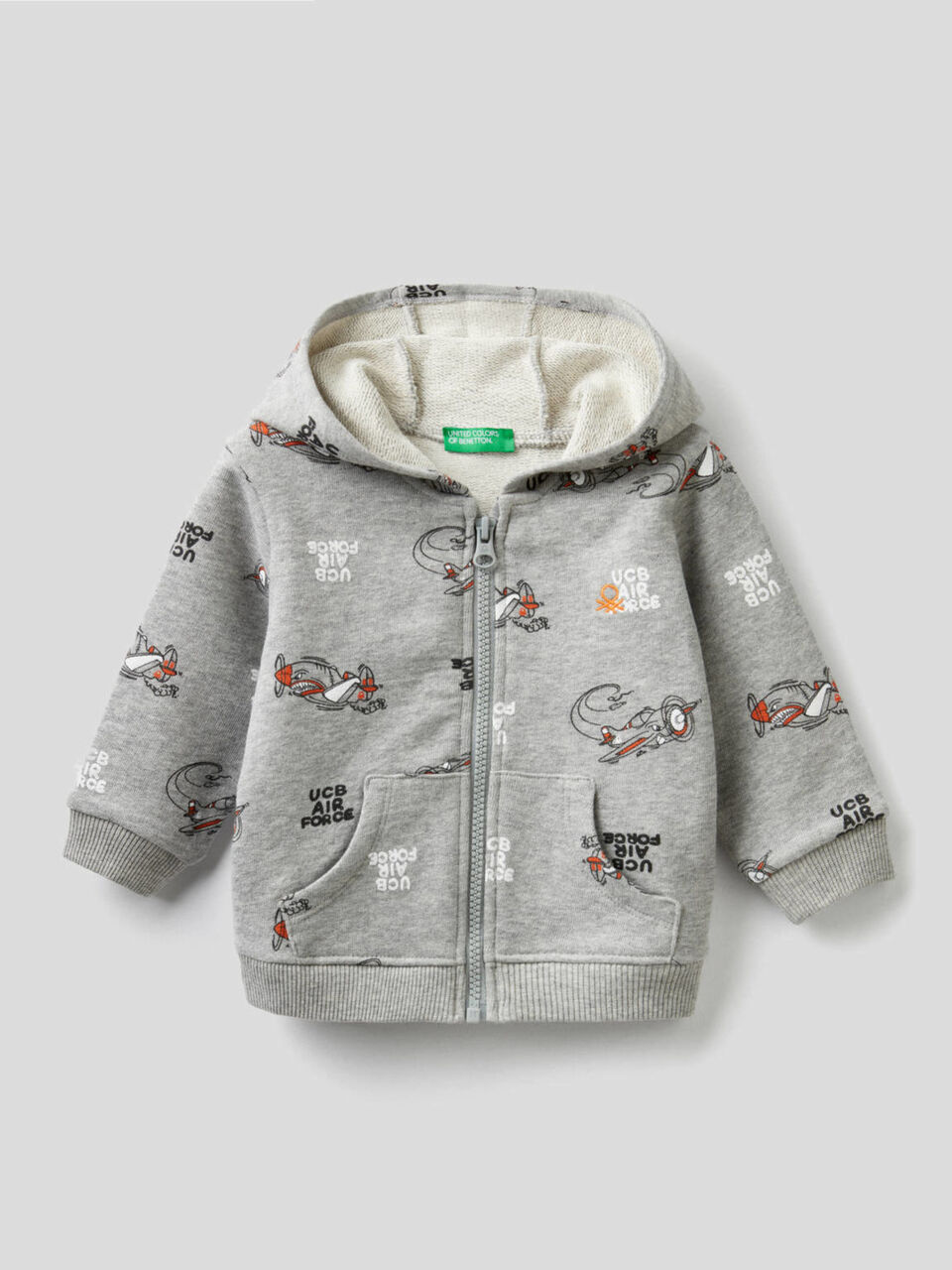 Sweat imprimé en pur coton image number 1