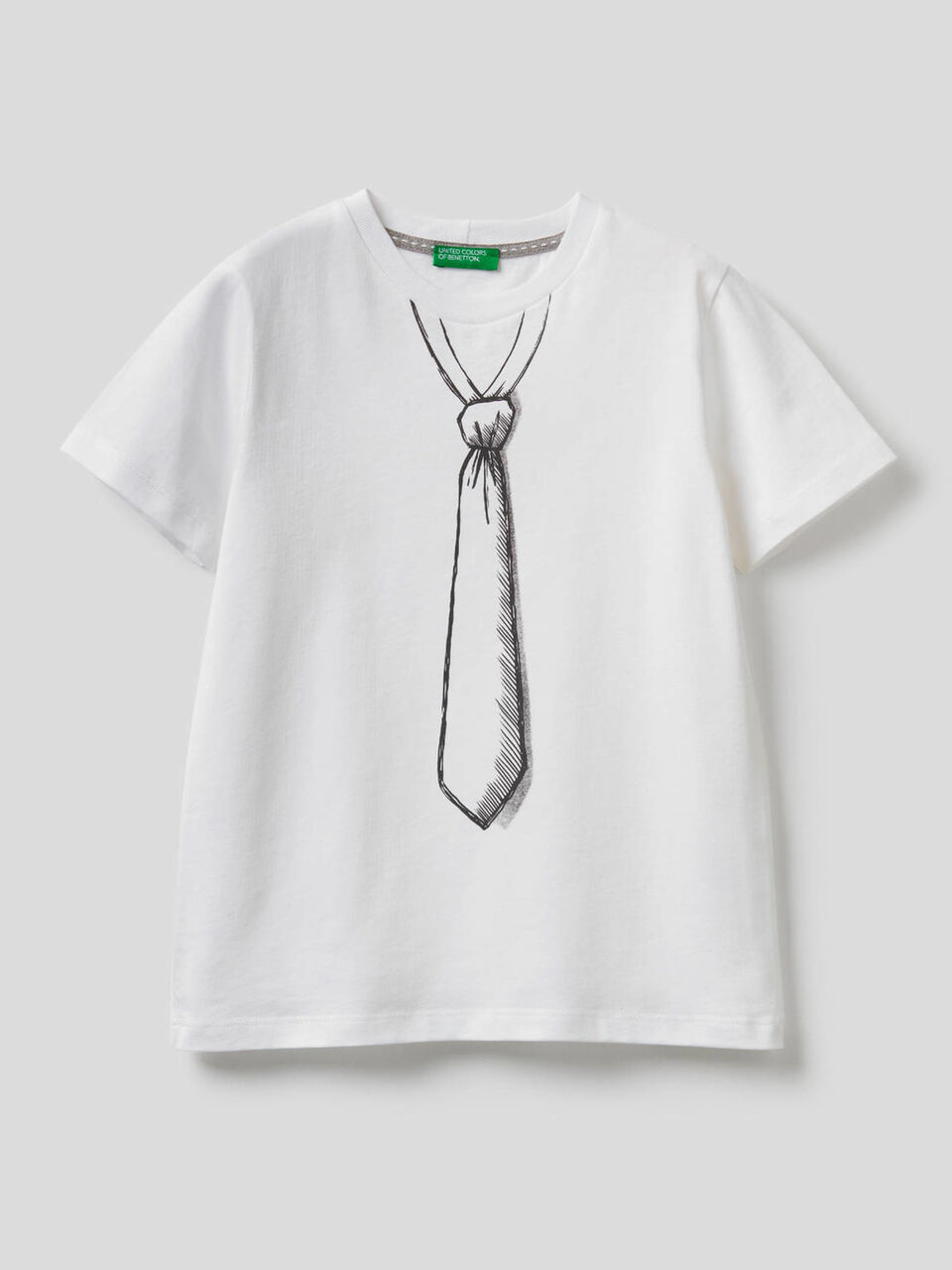 T-shirt avec cravate imprimée image number 1