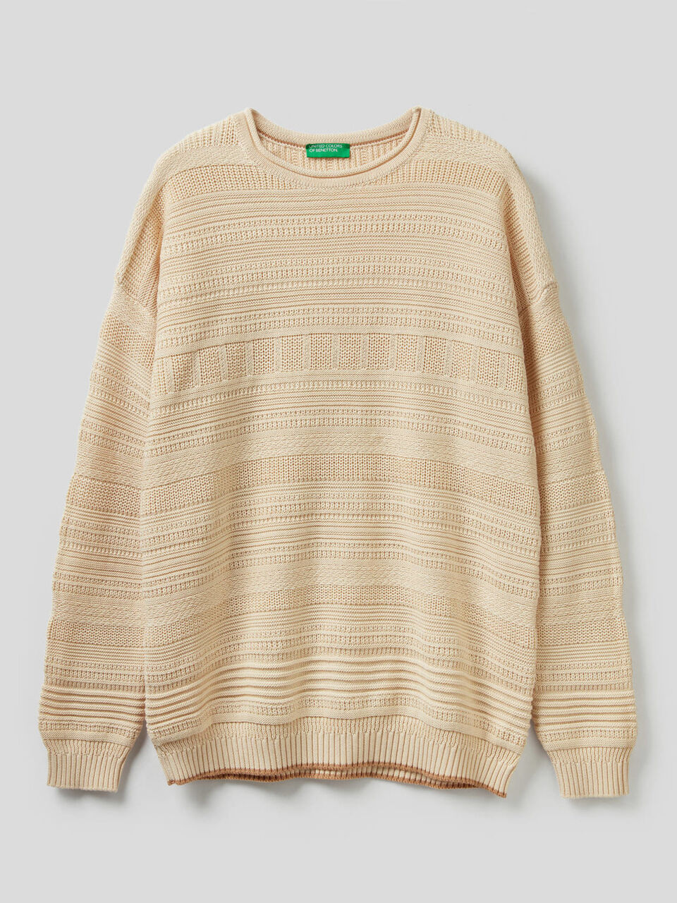 Pull texturé en 100% coton image number 1