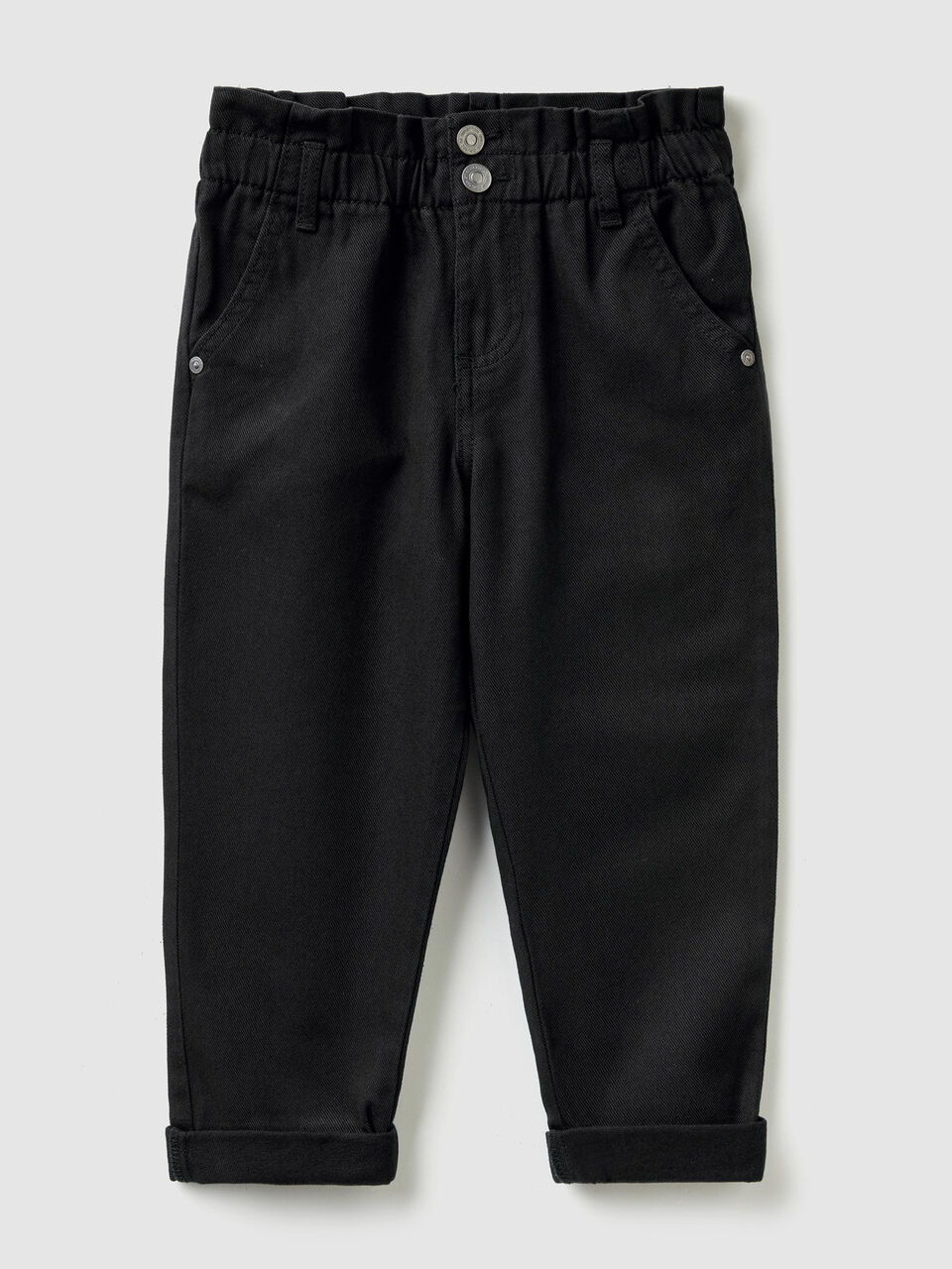 Pantalon paperbag en twill image number 1