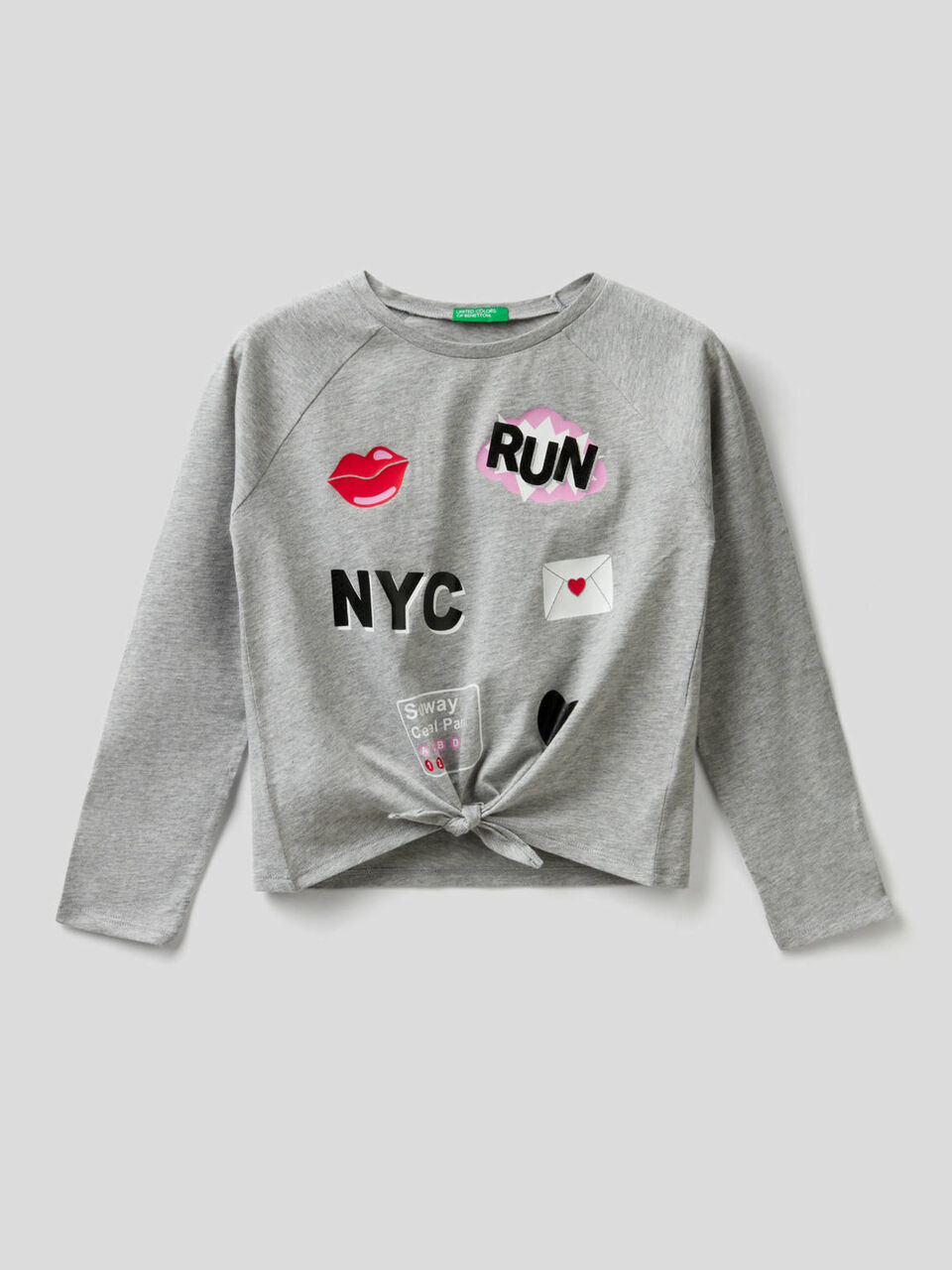 T-shirt 100% coton avec noeud image number 1