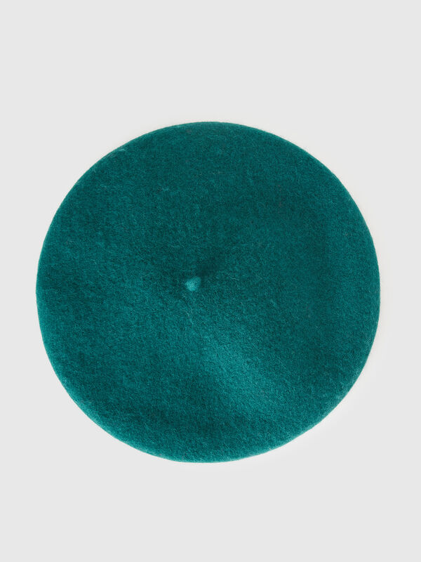 Béret classique en laine mélangée Femme