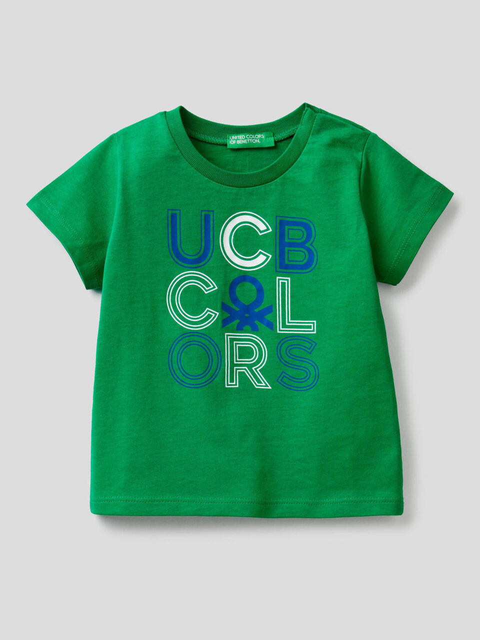 T-shirt à imprimé logo en coton bio image number 1