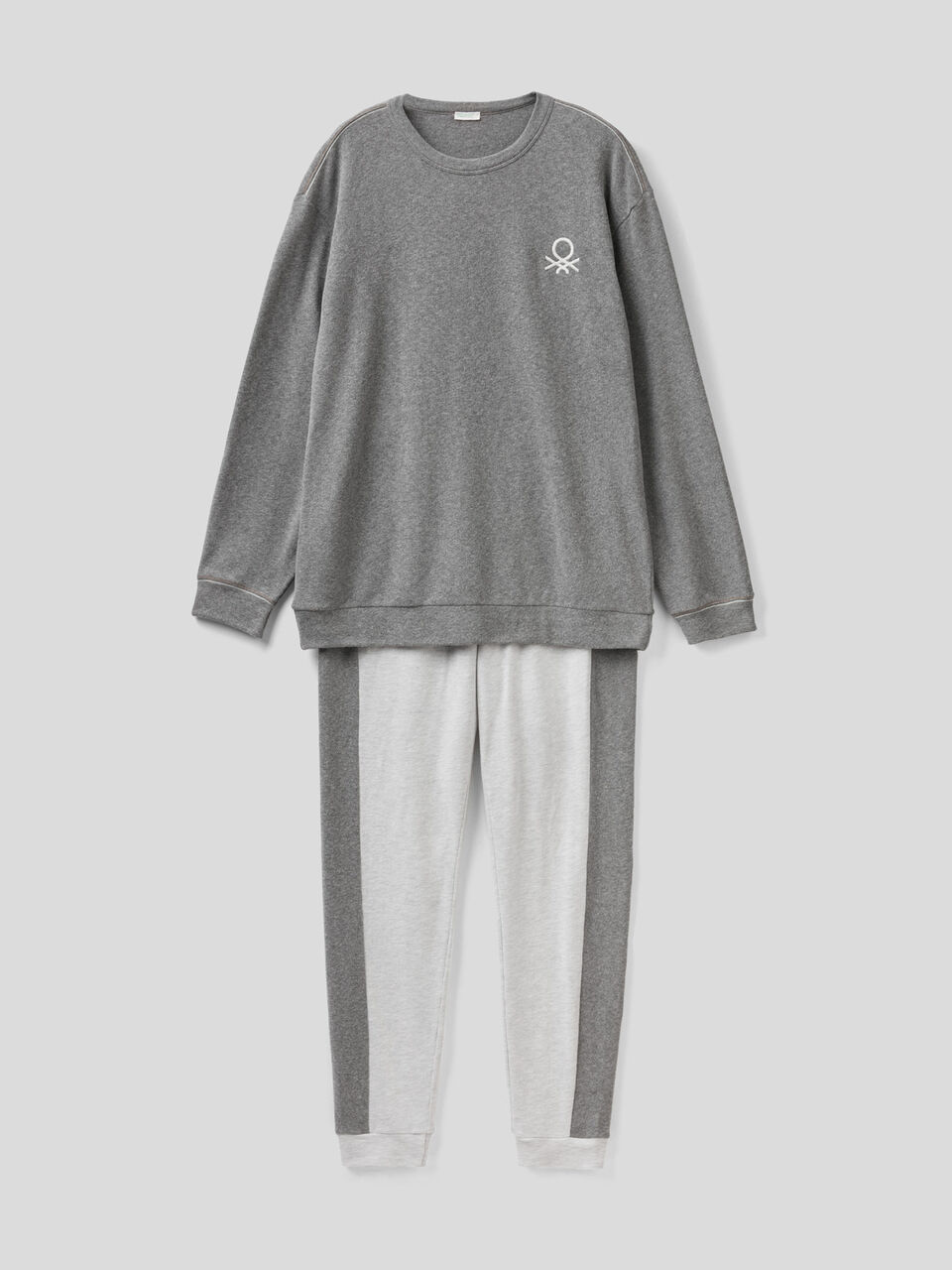 Pyjama chaud en mélange de coton stretch image number 1