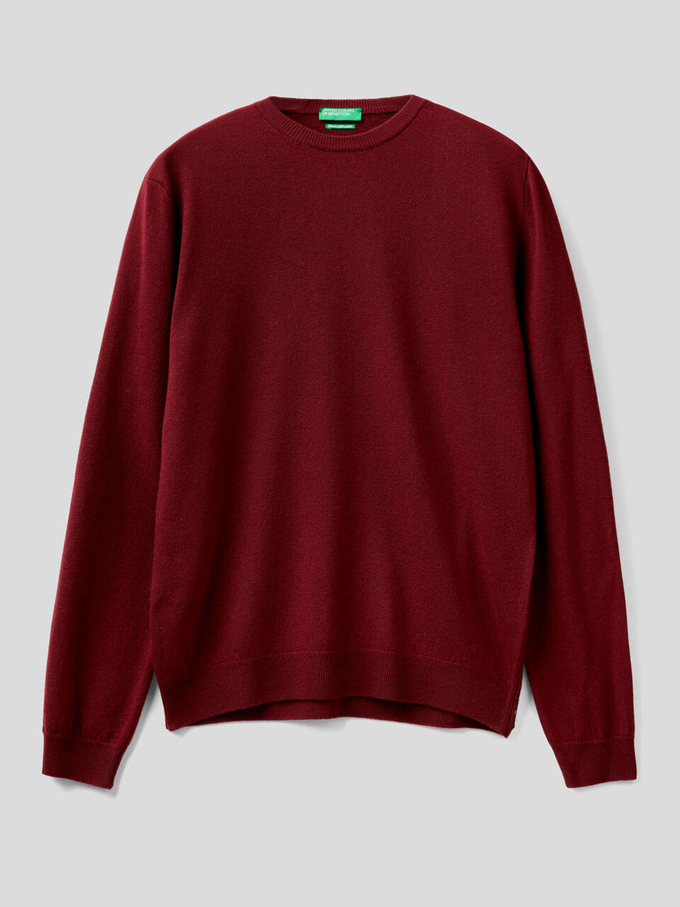 Pull col rond en pure laine vierge image number 1