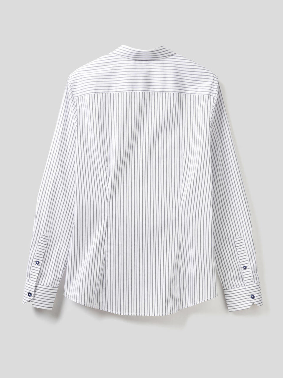 Chemise à rayures en coton mélangé stretch image number 2