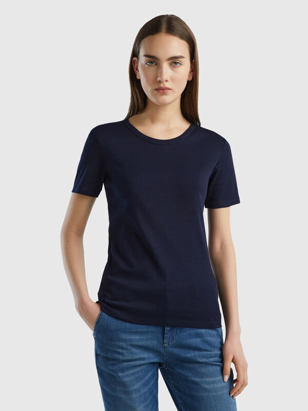 T-shirt en coton longues fibres Femme