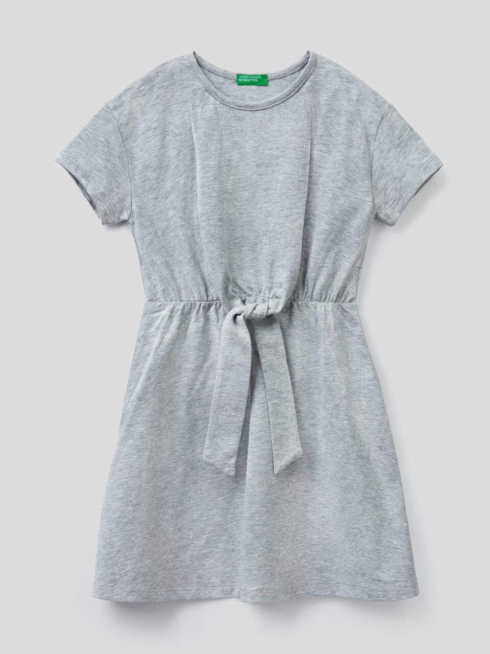Robe en coton stretch avec noeud image number 1