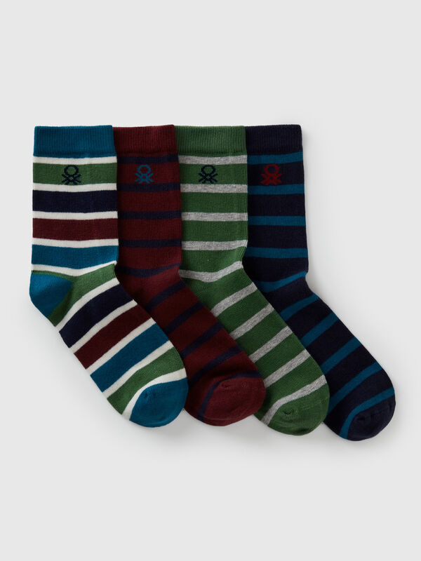 Quatre paires de chaussettes à motifs Garçon