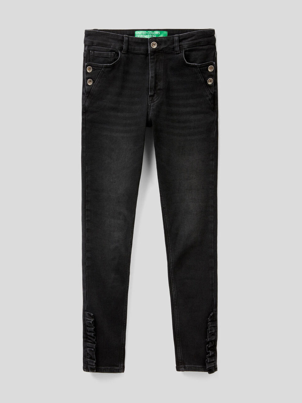 Jeans coupe skinny avec ruches image number 1