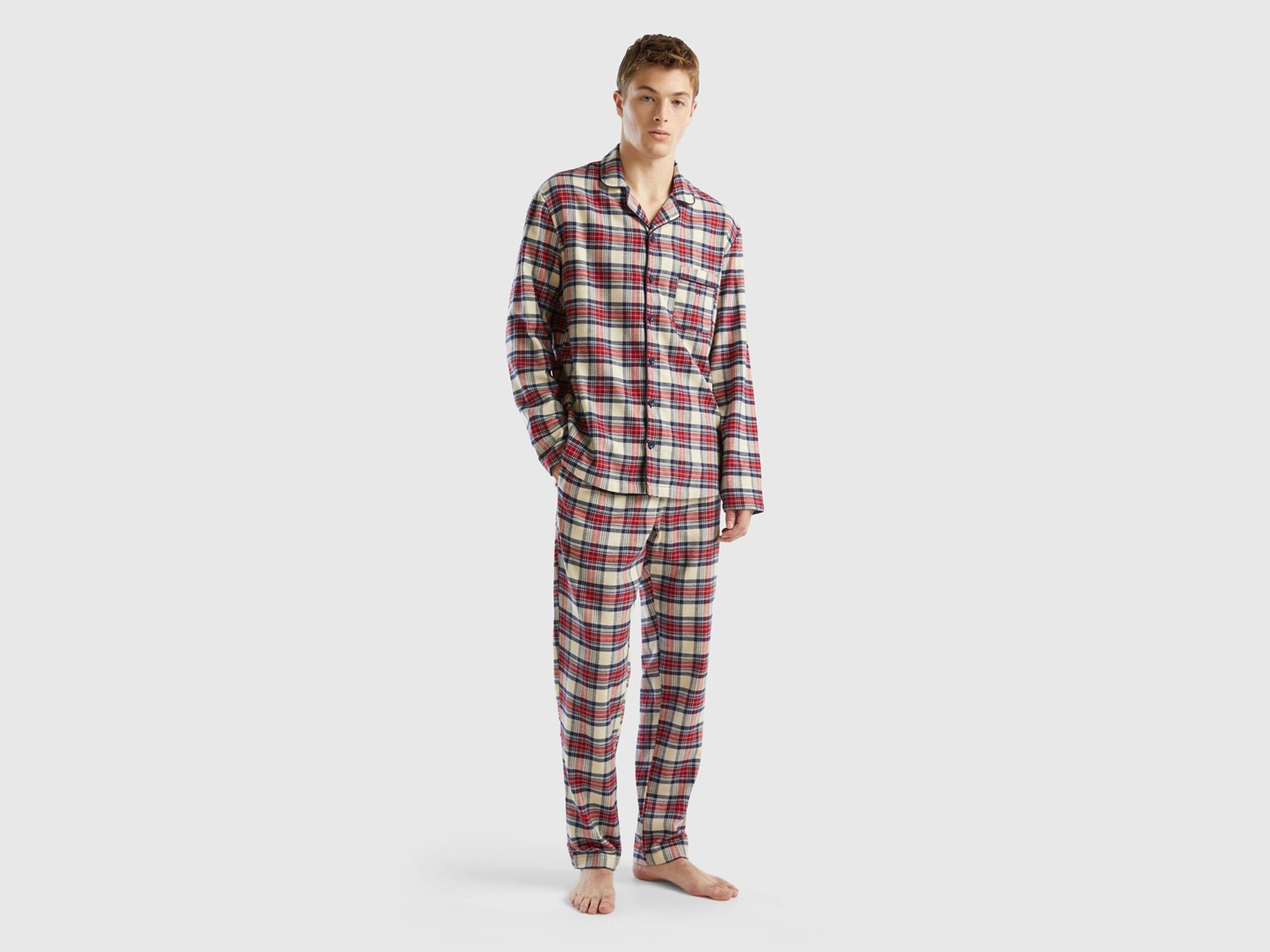 Pyjama tartan en flanelle