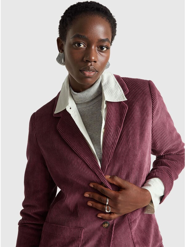 Blazer en velours côtelé Femme