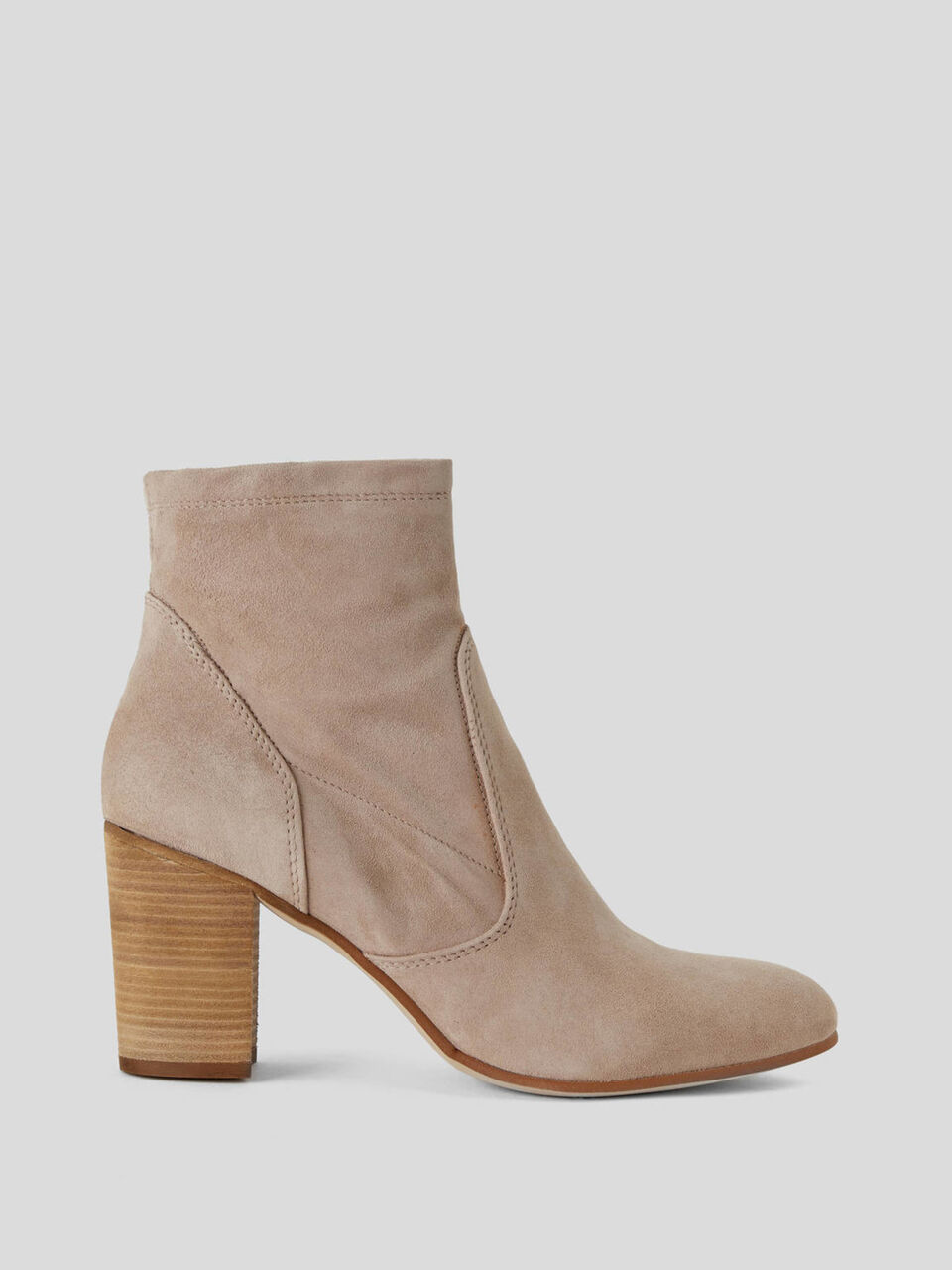 Bottines en cuir véritable suédé image number 1