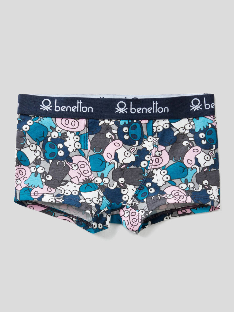 Boxer imprimé en coton stretch image number 1