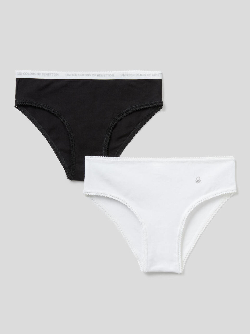 Deux slips en coton stretch image number 1