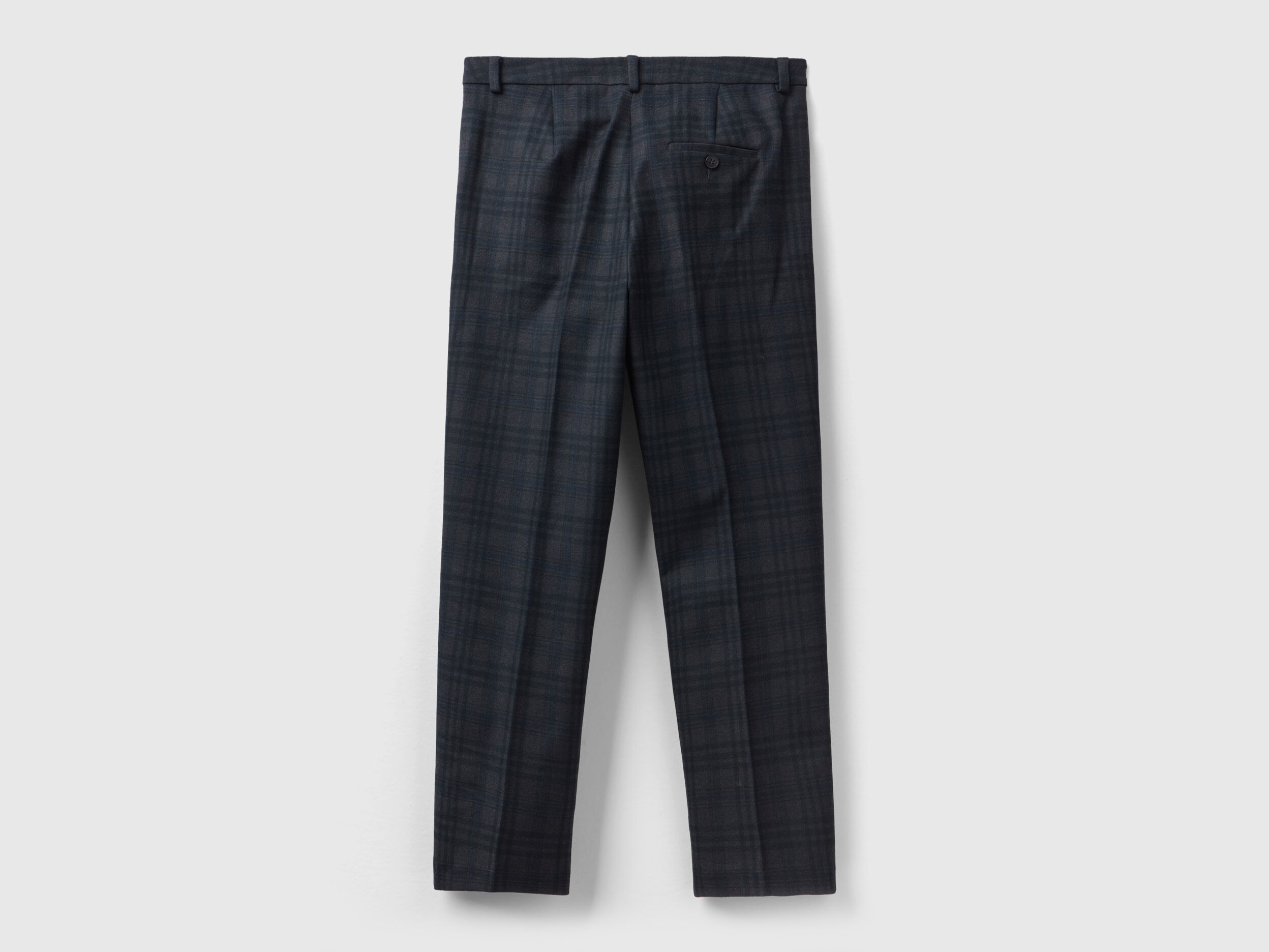 Pantalon droit à deals carreaux femme