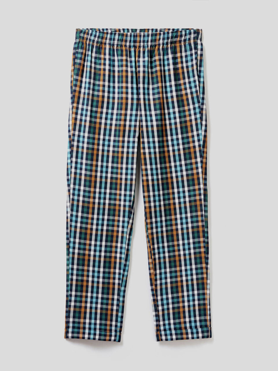 Pantalon à petits carreaux et revers image number 1