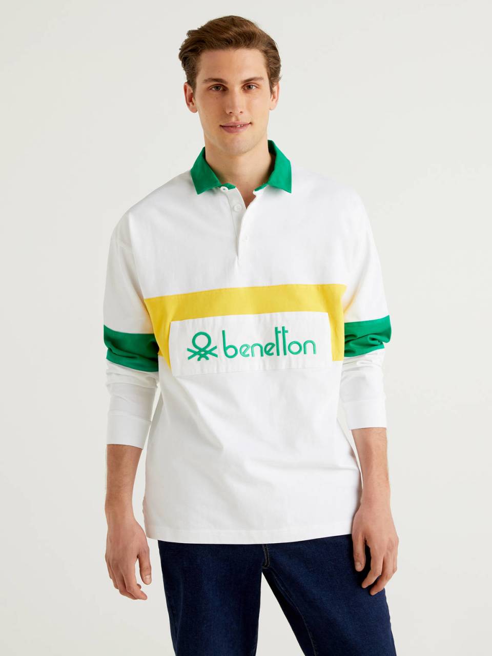 Benetton Polo de rugby en coton bio. 1