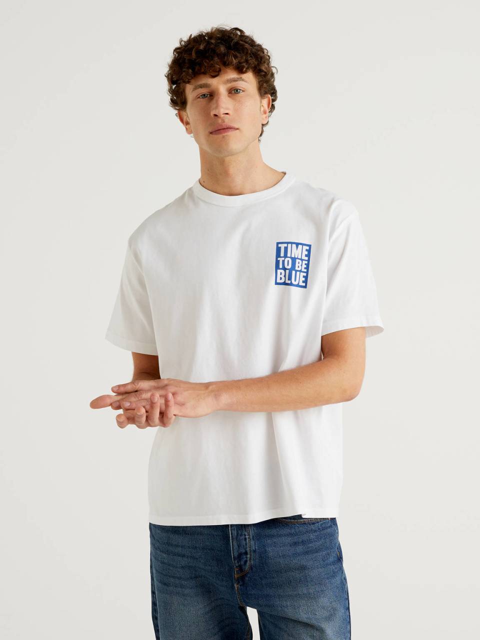 Benetton T-shirt avec imprimé Les schtroumpfs. 1